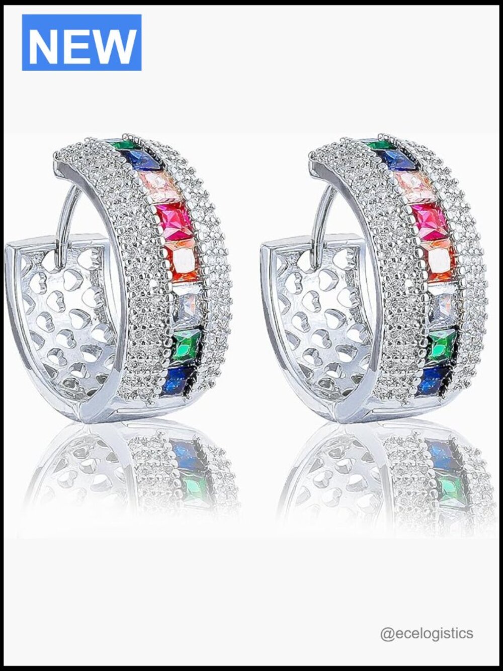 Chunky Hoop Earrings Women Trendy Dangle Huggie Hoops Fashion Jewelry